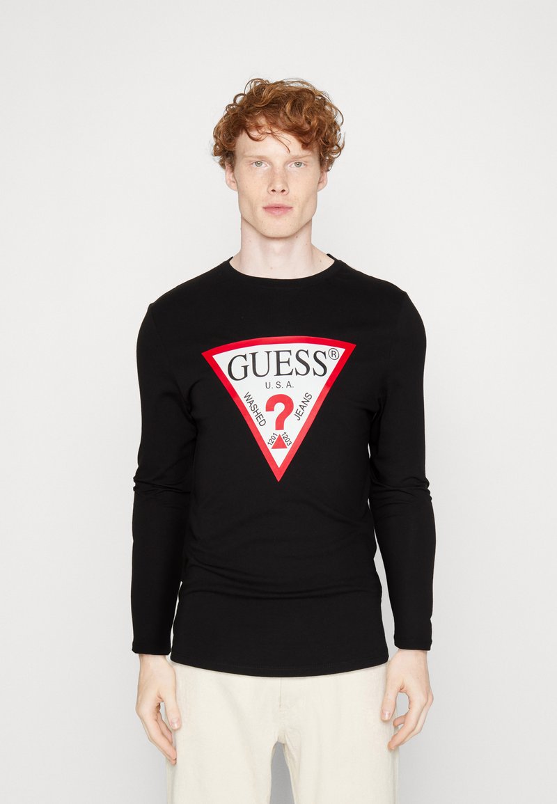 Guess - ORIGINAL LOGO - Long sleeved top - jet black, Enlarge