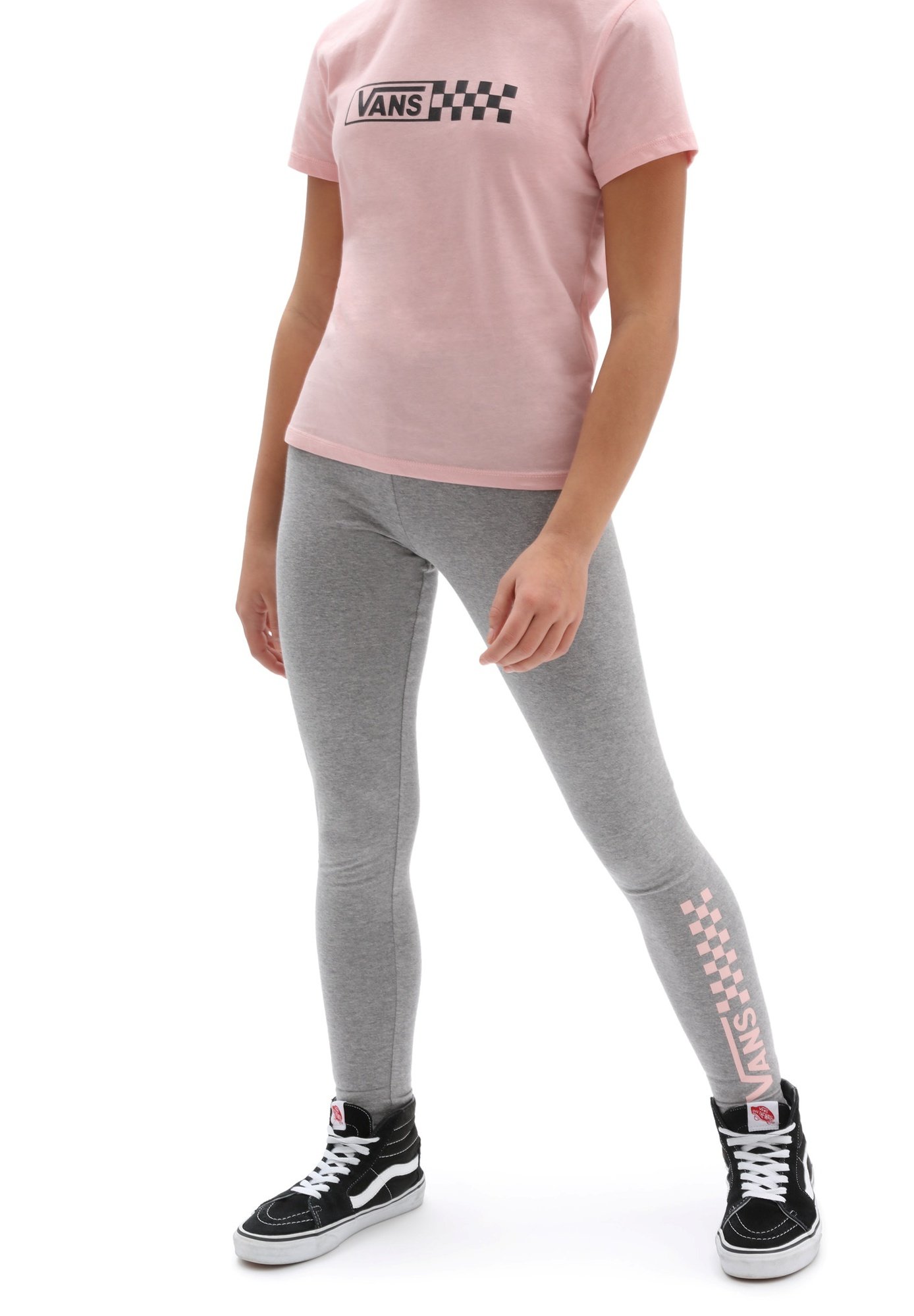 pink and grey leggings