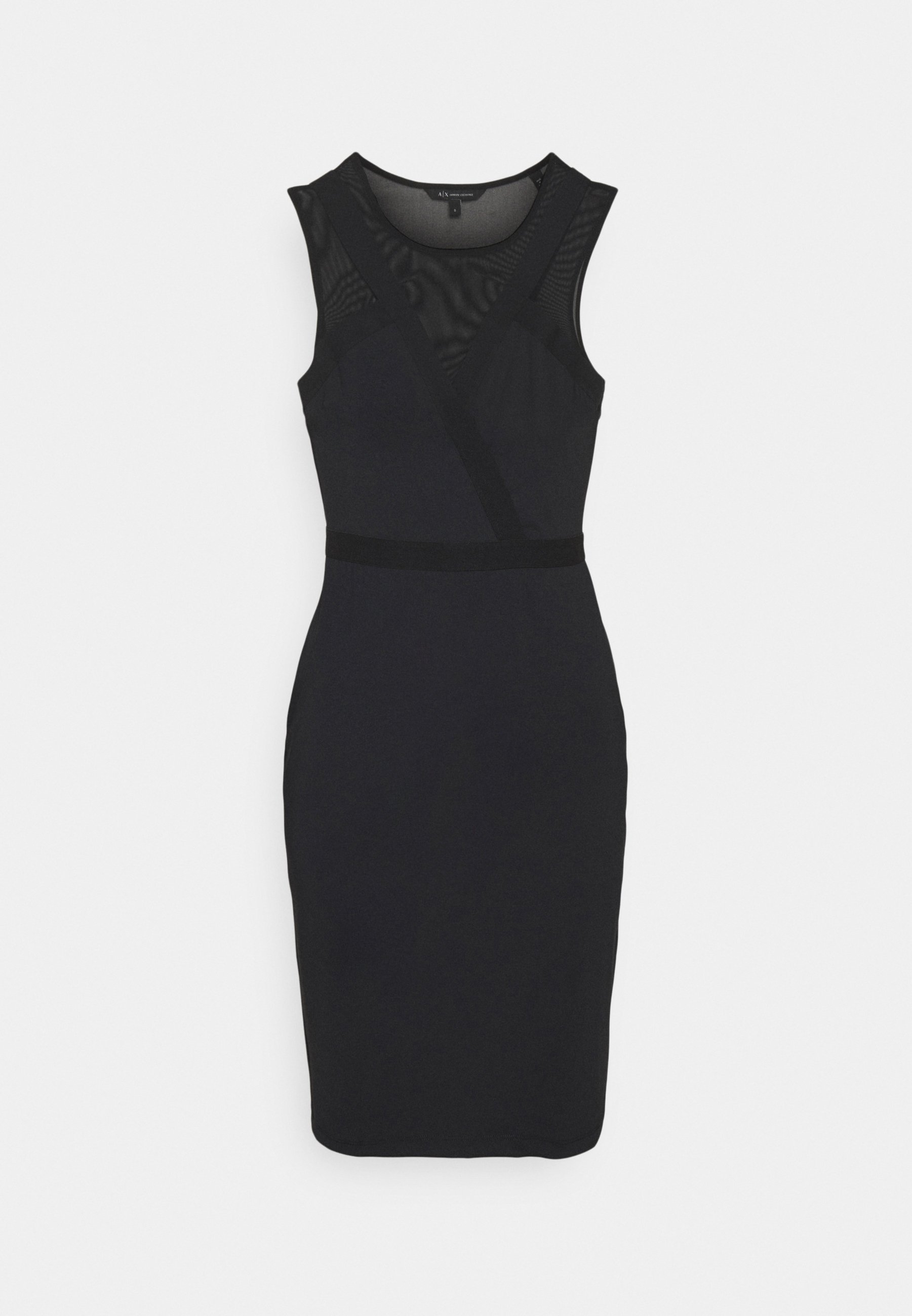 Armani Exchange VESTITO STRETCH PONTE - Kokteilinė suknelė / vakarėlių  suknelė - black/juoda - Zalando.lt