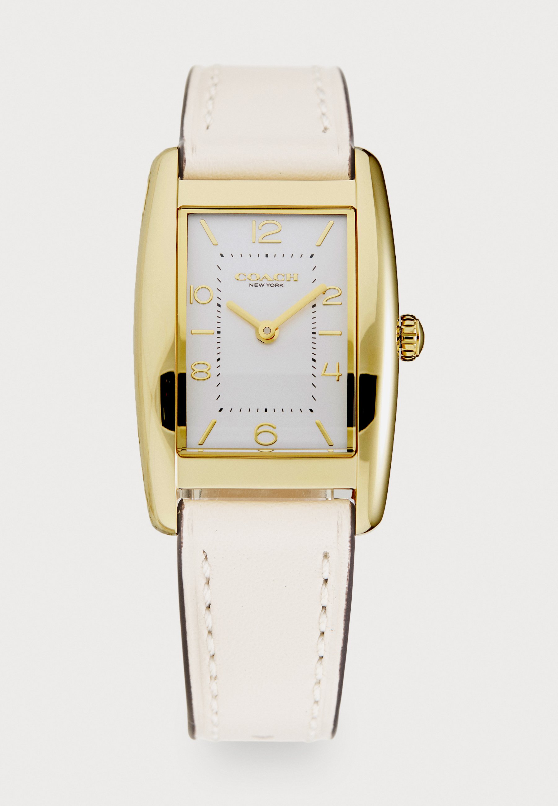 Beige leather watch from coach. Coach Womens Stainless Steel ￼ Watch Swiss Quartz Beige  main image 2