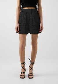 Selected Femme - SLFSONORA BRODERI - Shorts - black Thumbnail-Bild 1