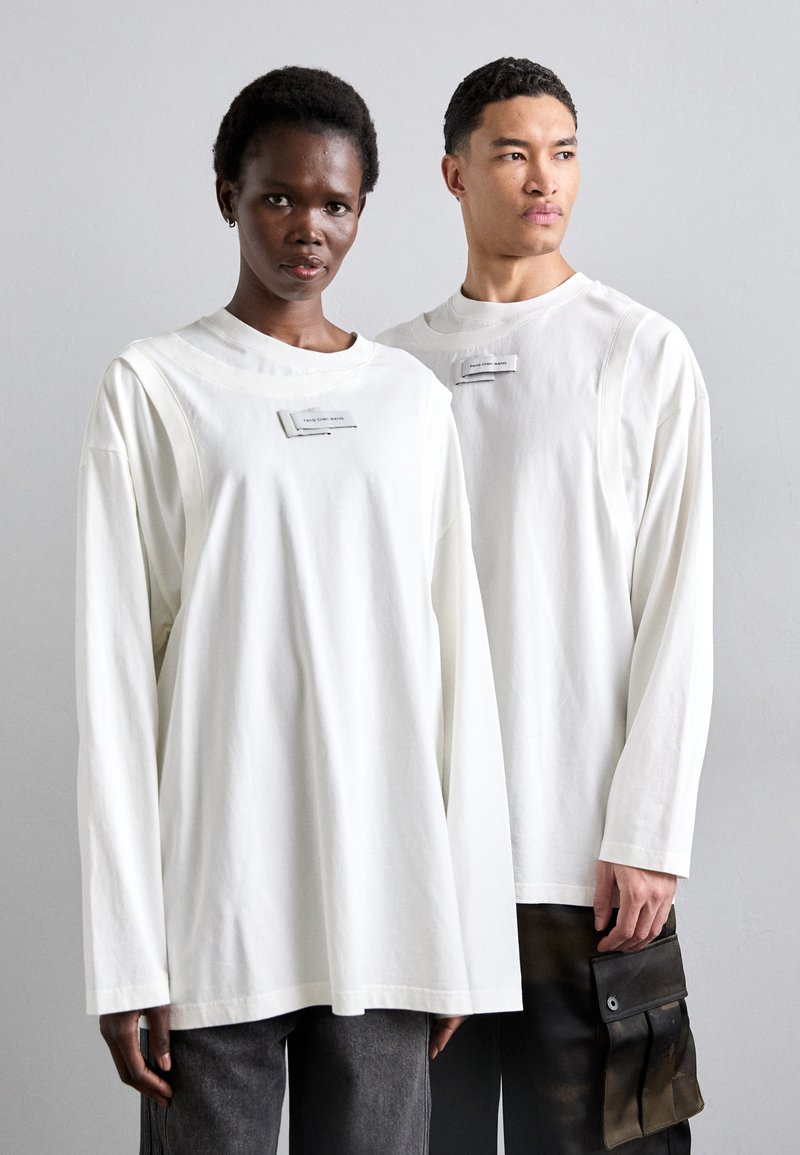 Feng Chen Wang DECONSTRUCTION UNISEX - Long sleeved top - white