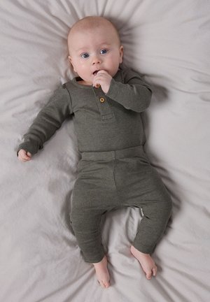 Name it, NBNKAB LEGGING NOOS UNISEX - Leggings - dusty olivedetail melange