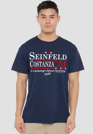 Cotton Soul, SEINFELD/ELECTION TEE - Print T-shirt - dark blue