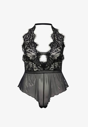 Ulla Popken Wire-Bra, High Apex Mesh, Lace Detail, Reggiseno Ulla Popken Wire-Bra, High Apex Mesh, Lace Detail, Reggiseno