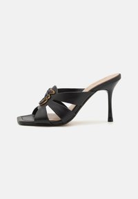 LISA - Ciabattine con tacco - black