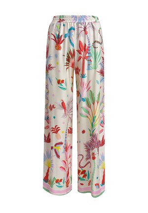 MILANO ITALY, MILANO ITALY HOSE MIT ALL OVER PRINT UND ELASTIKBUND - Stoffhose - sand