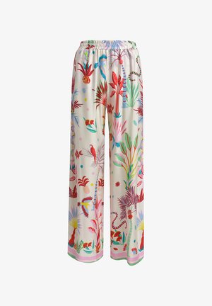 MILANO ITALY, MILANO ITALY HOSE MIT ALL OVER PRINT UND ELASTIKBUND - Stoffhose - sand