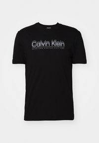 DOUBLE LOGO - Printtipaita - black