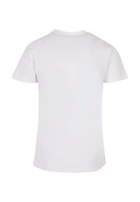 Hvid bomulds T-shirt med rund halsudskæring og korte ærmer, med en glat tekstur og uden synlige grafik eller mønstre. Bagudsigten vist.