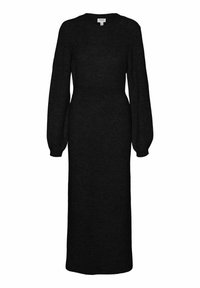 Vero Moda VMANGALINA LS O-NECK 7/8 VMA - Strickkleid - black
