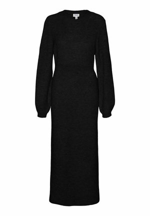 Vero Moda VMANGALINA LS O-NECK 7/8 VMA - Strickkleid - black