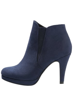 High Heel Stiefelette - dark blue