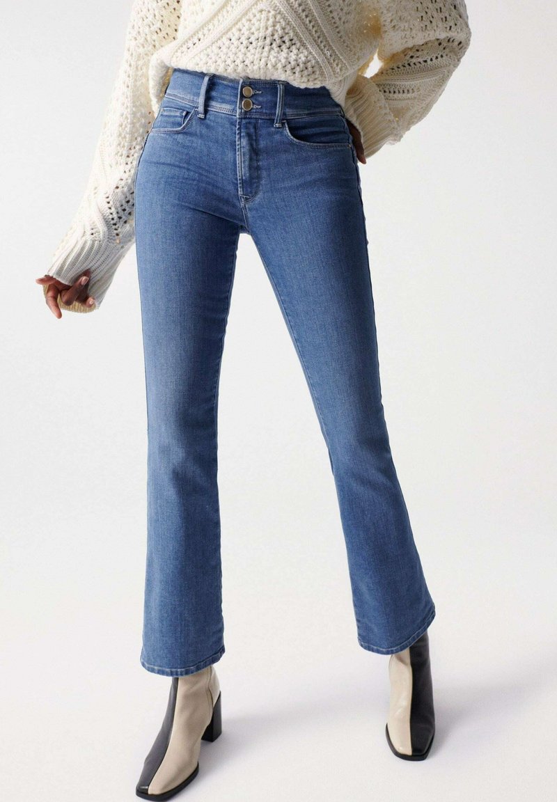 Salsa Jeans SECRET PUSH IN Kavbojke na zvonec blau/moder džins