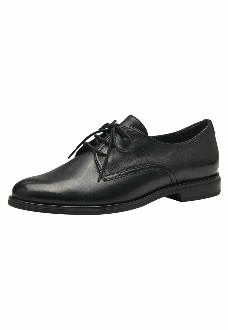 Suede Mens Shoes Tamaris Leather Shoes Tamaris Lace-ups Black