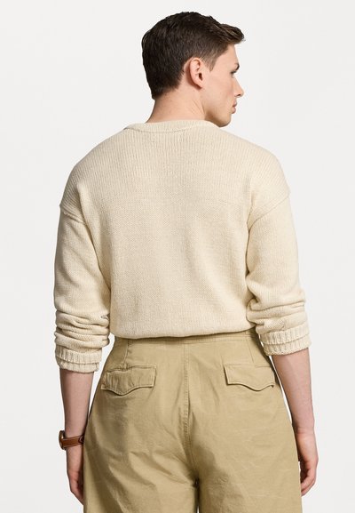 Polo Ralph Lauren NYC COTTON LINEN JUMPER - Jumper - cream