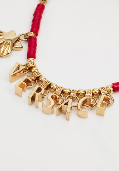 Versace BRACELET - Pulseira - gold-coloured/coral/black
