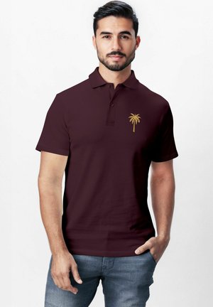 Polo shirt - orange bordeaux