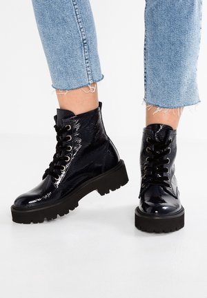 Bottines à plateau - dark blue