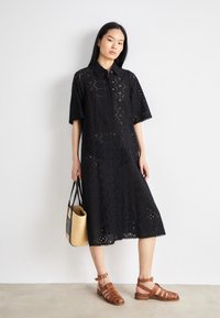 Cras LACYCRAS DRESS - Rochie tip cămașă - black