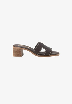KESLEM, SANDALIAS KESLEM, MUJER - Sandalias planas - marrón