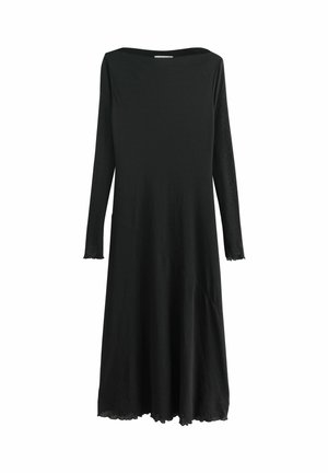 PRINT SLASH NECK LONG SLEEVE - Maxikleid - black