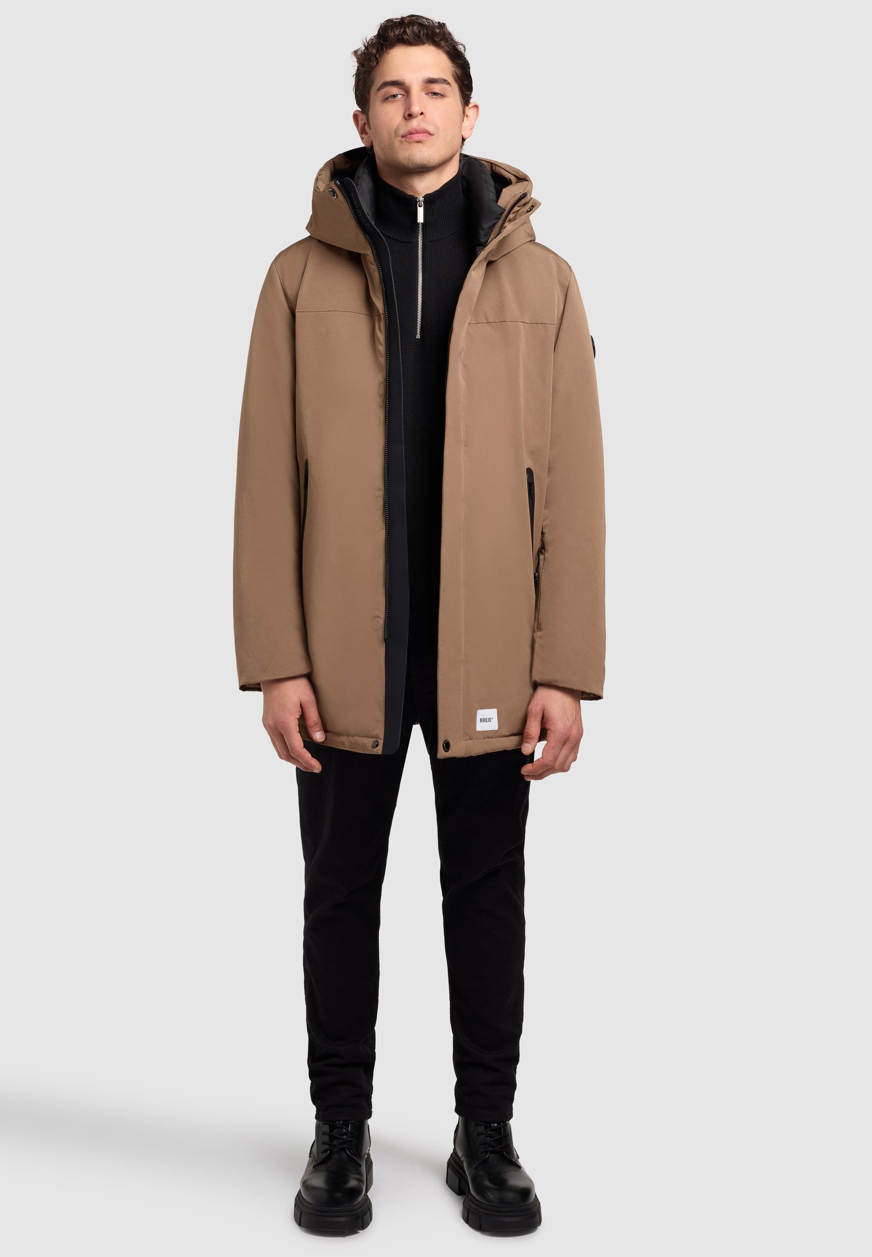 Jacket Parka Khujo Homme KHUJO MEN PARKA JACKET SIZE L GREEN ARMY