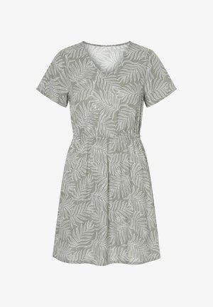 Angel of Style, DRESS, A-LINE, LEAF PATTERN - Hverdagskjole - reed green