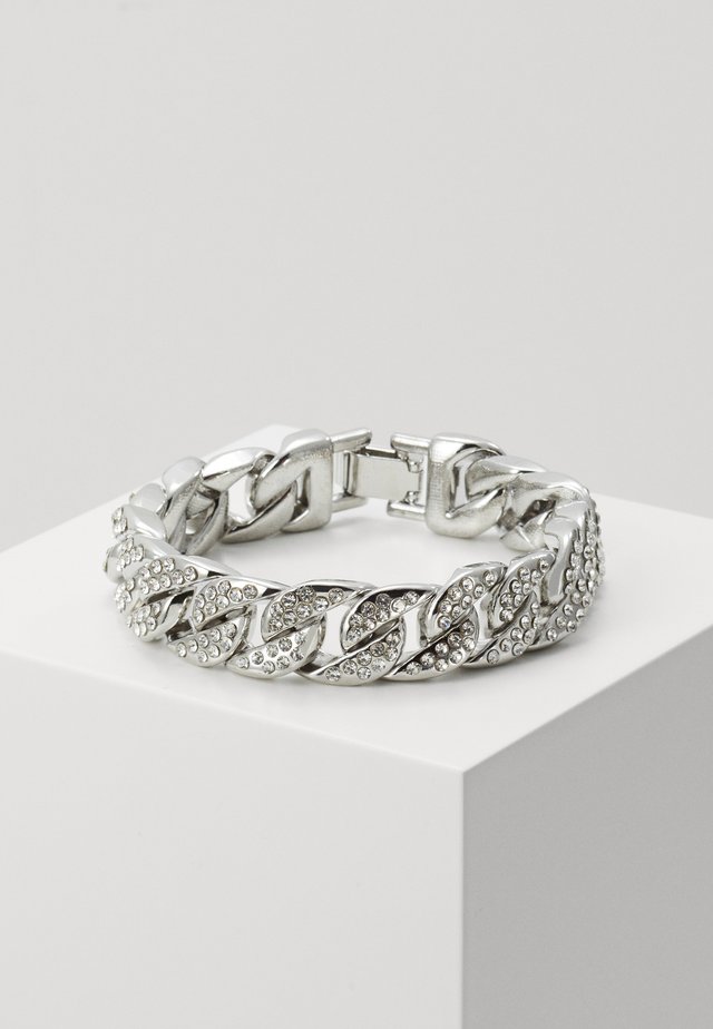 BIG BRACELET WITH STONES - Bracciale - silver-coloured