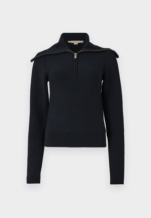 ZIPPED COLLAR - Jumper - dark blue