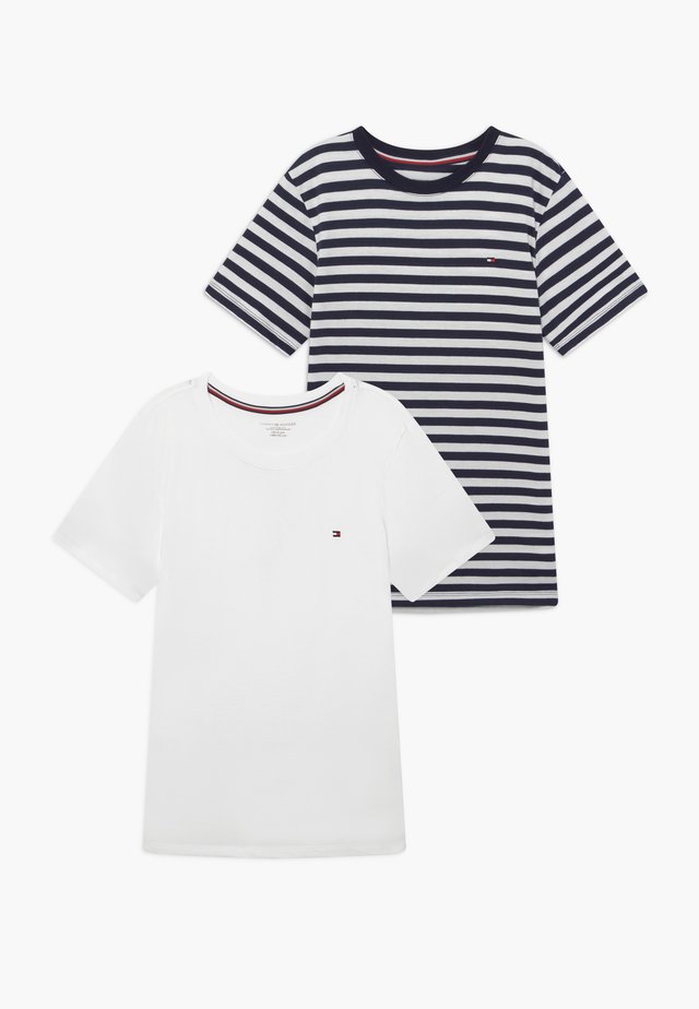 TEE STRIPE 2 PACK - Camiseta interior - blue