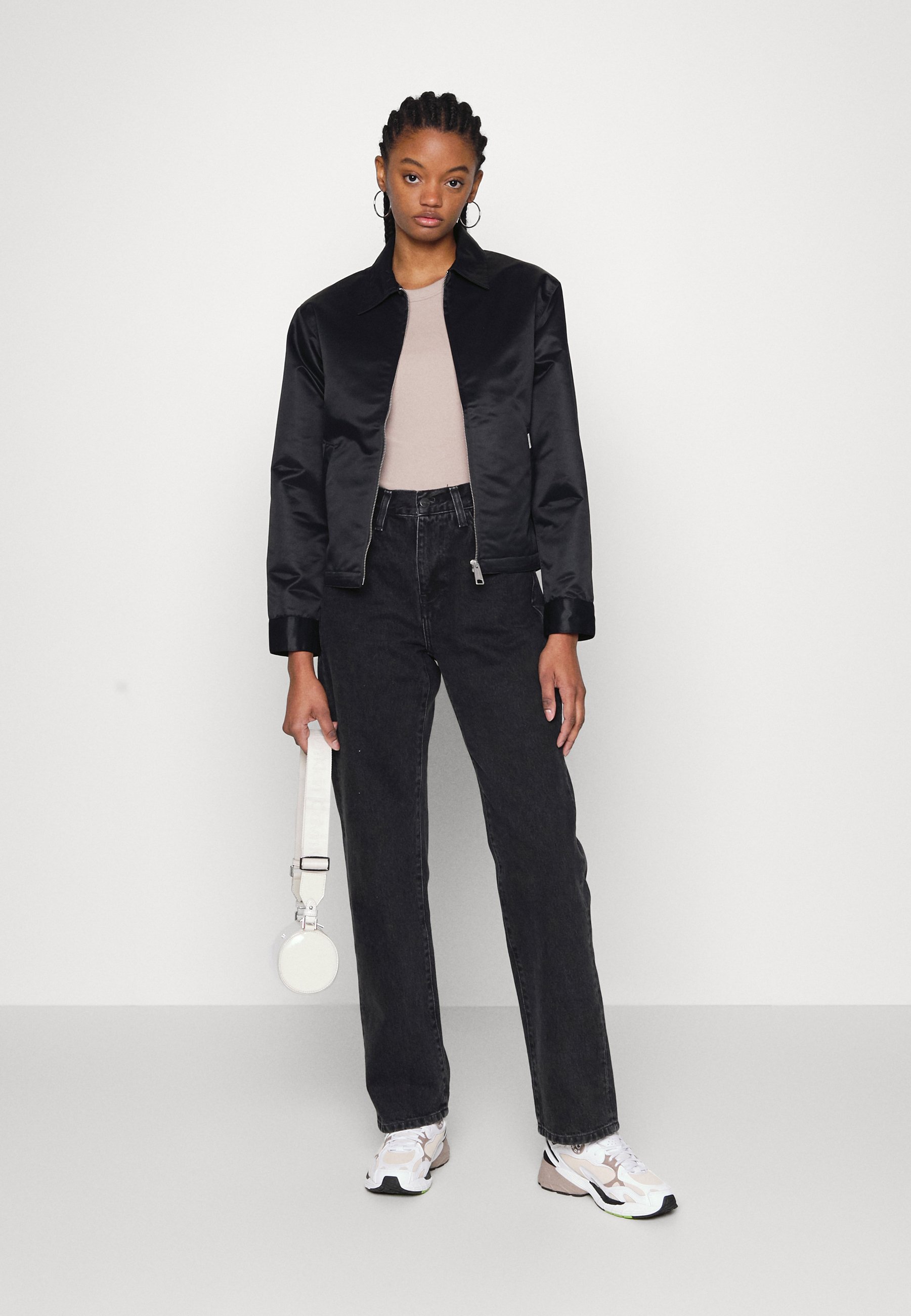 Carhartt WIP NOXON SMITH - Straight leg jeans - black/black denim