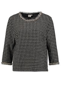 Cream Strickpullover - black