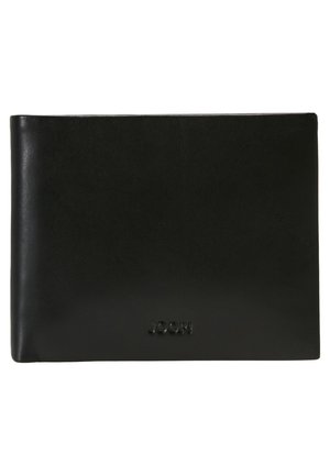 Černá kožená peněženka s hladkým povrchem, obdélníkovým tvarem a vyraženým logem "JOOP!" ve spodním středu.