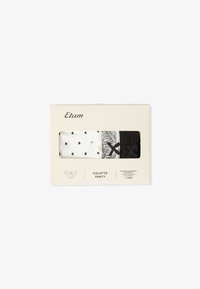 Selected, black printed