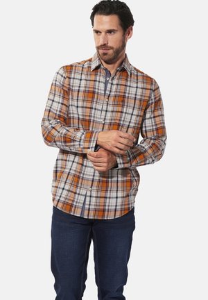 JALOR - Hemd - dunkelorange kariert