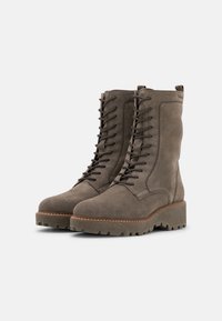 Tamaris Bottines à lacets - dusty oliv