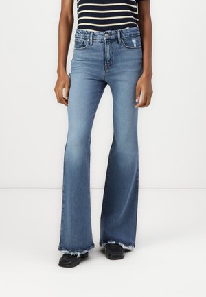 Good American GOOD LEGS FLARE DEEP YOKE - Jean bootcut - indigo