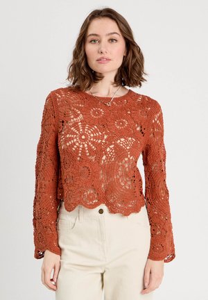 LOCHMUSTER-EFFEKT - Jumper - terracotta