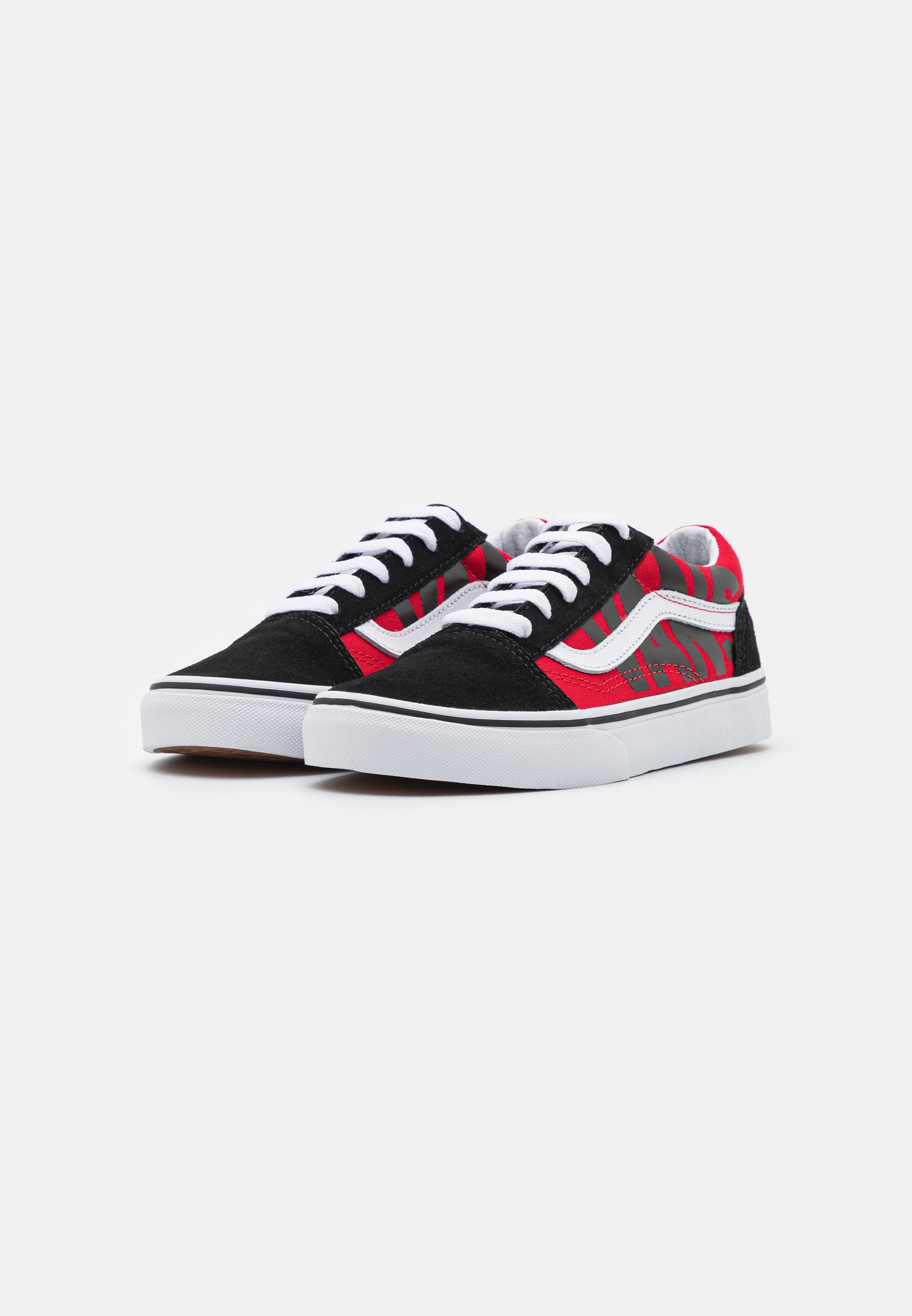 all red and black vans