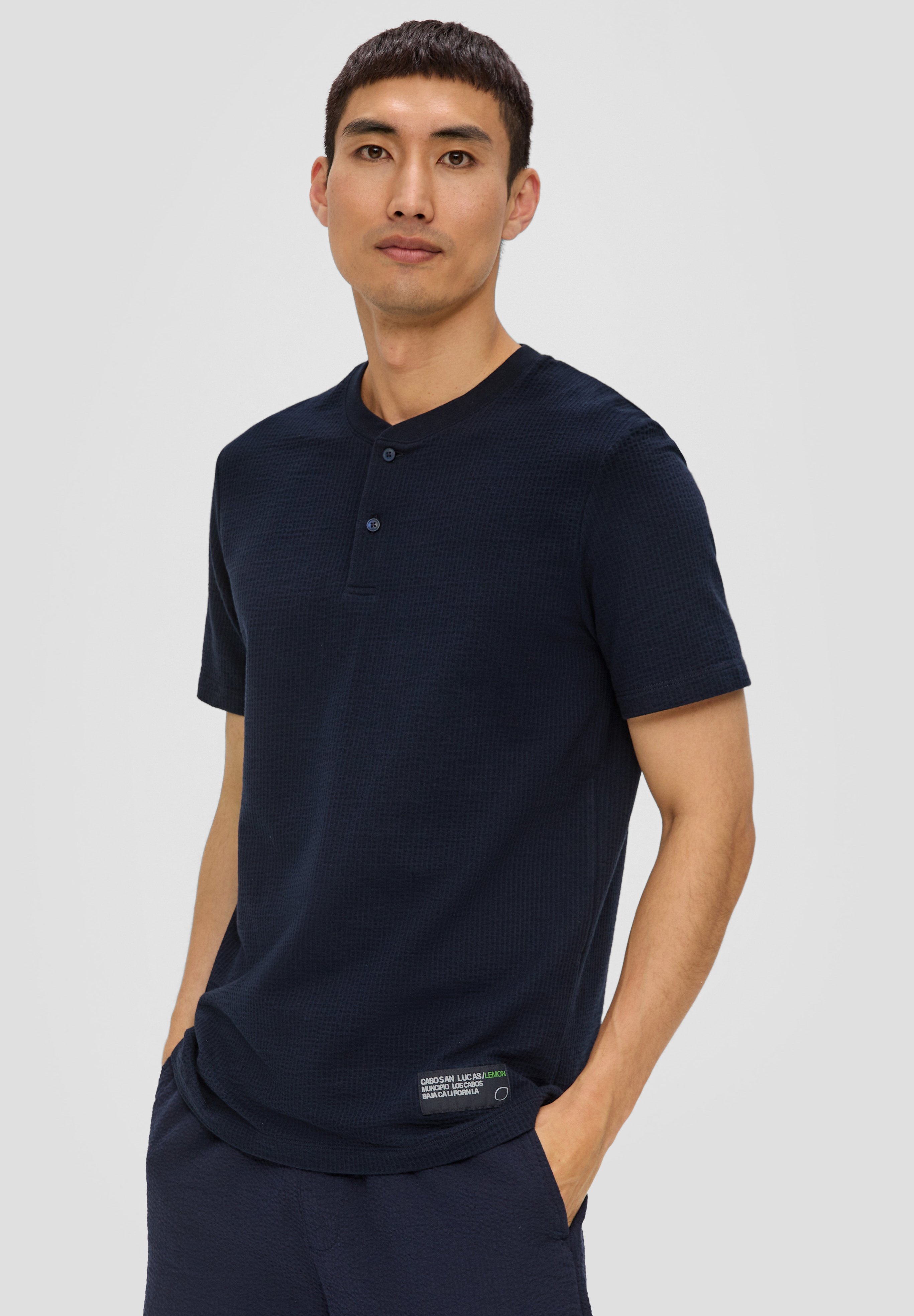 S.Oliver T-Shirt Uomo – Girocollo In Cotone Morbido – Vestibilità Regular – Stampa Fotografica Frontale – Casual