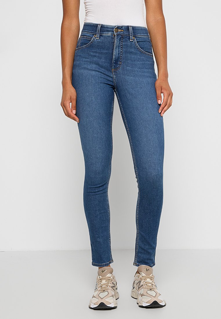 Lee Jeansy Skinny Fit niebieski