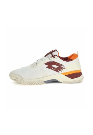 Lotto RAPTOR 100 AC - Multicourt Tennisschuh - antique white madder brown