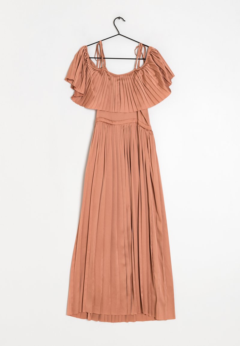 plus size white pleated dress PLUS SIZE