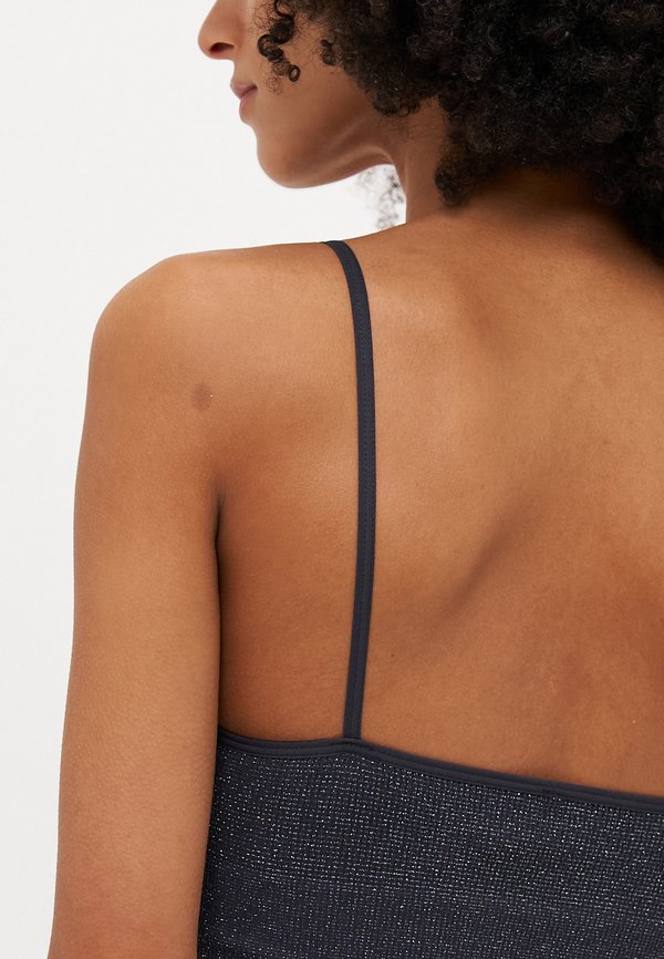 ONLVICKY GLITTER SEAMLESS - Bustier - phantom/silver4