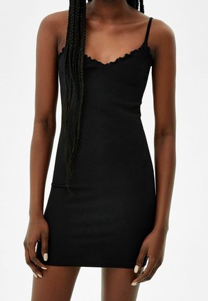 Bershka, Robe fourreau - black
