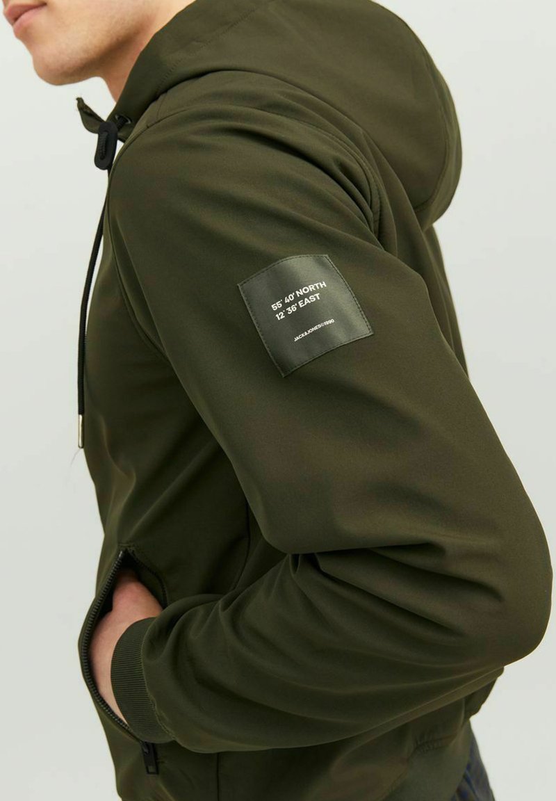 Sweat à Capuche Zippé Jack & Jones Pour Homme - Vert Gecko, Coupe Confortable, Coton Doux - Taille XXXL