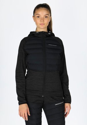 TRAINING HYBRID - Training jacket - charcoal melange lt. grey melange