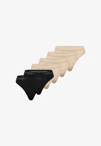 Sélectionné, beige/schwarz
