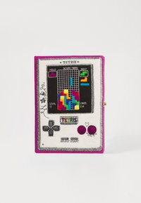 BOOK TETRIS GAME - Pisemska torbica - fuchsia pierre